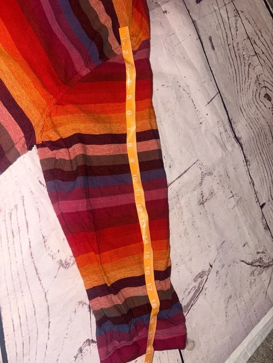 Tantrums Multicolor Striped Button-Front cotton Jacket - Picture 5 of 12